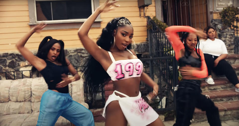 Normani dances in the music video for her debut solo song, 