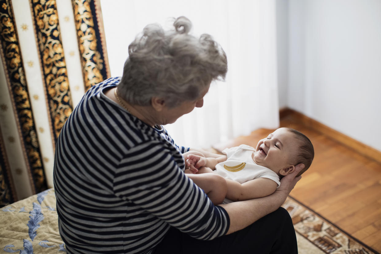 A mum has expressed concerns about leaving her baby with his grandparents overnight. [Photo: Getty]