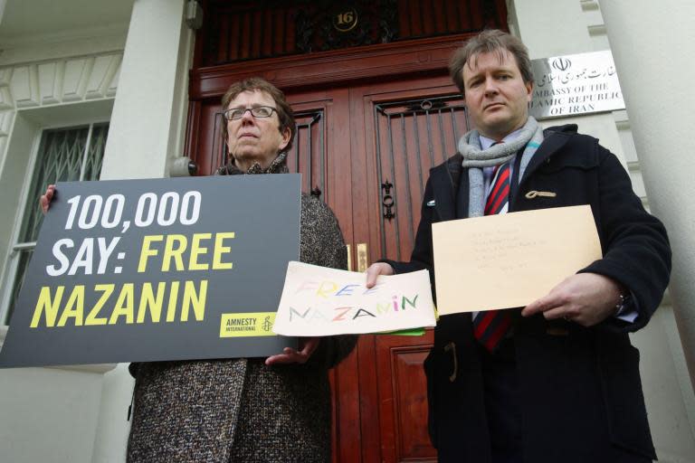 Husband of jailed Nazanin Zaghari-Ratcliffe in fresh release plea at embassy