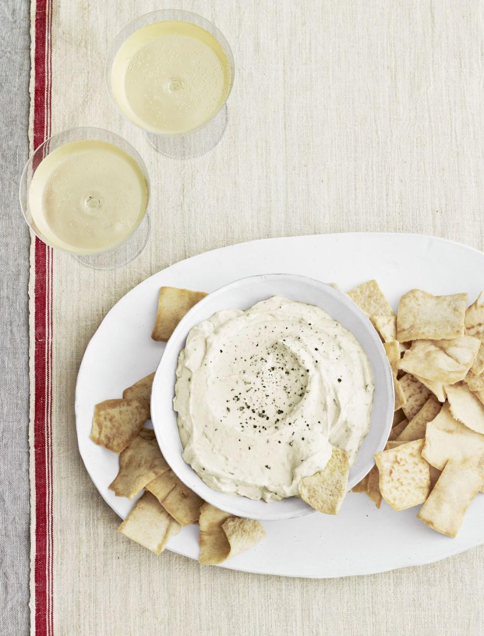 lemon goat cheese dip