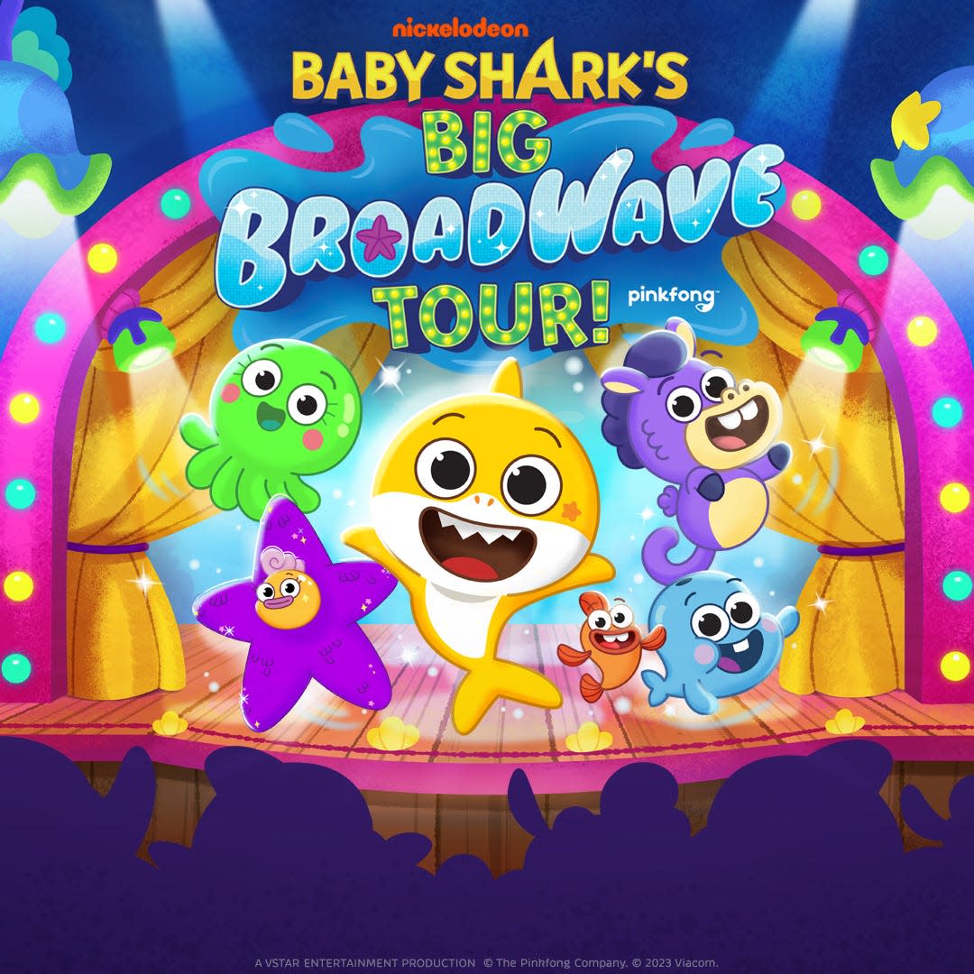 Baby Shark’s Big Broadwave Tour will have two shows at the Amarillo Civic Center Complex Auditorium, 401 S Buchanan St., at noon and 4 p.m. Sunday, April 21. Tickets go on sale Jan. 19.