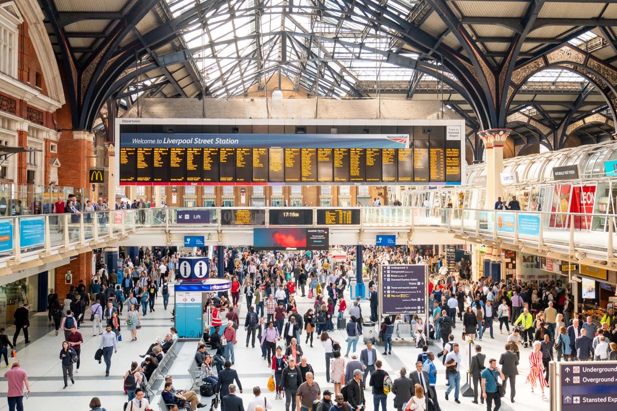 Liverpool Street Station is one of the busiest in the country