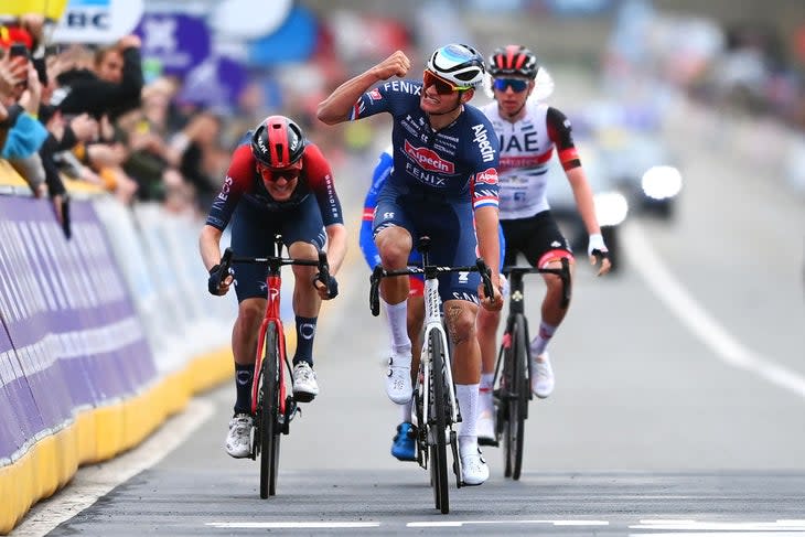 Mathieu van der Poel (Alpecin Fenix) wins the Tour of Flanders
