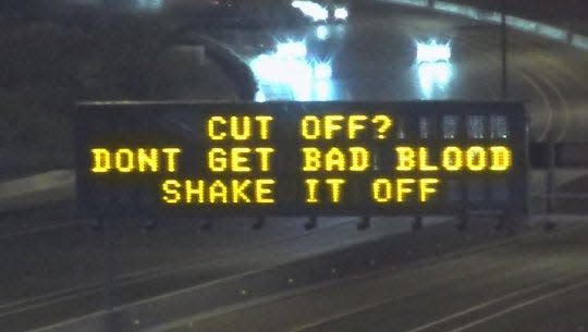 The Arizona Department of Transportation included highway messages on May 8, 2018, referencing Taylor Swift, who launched her Reputation tour in Phoenix.