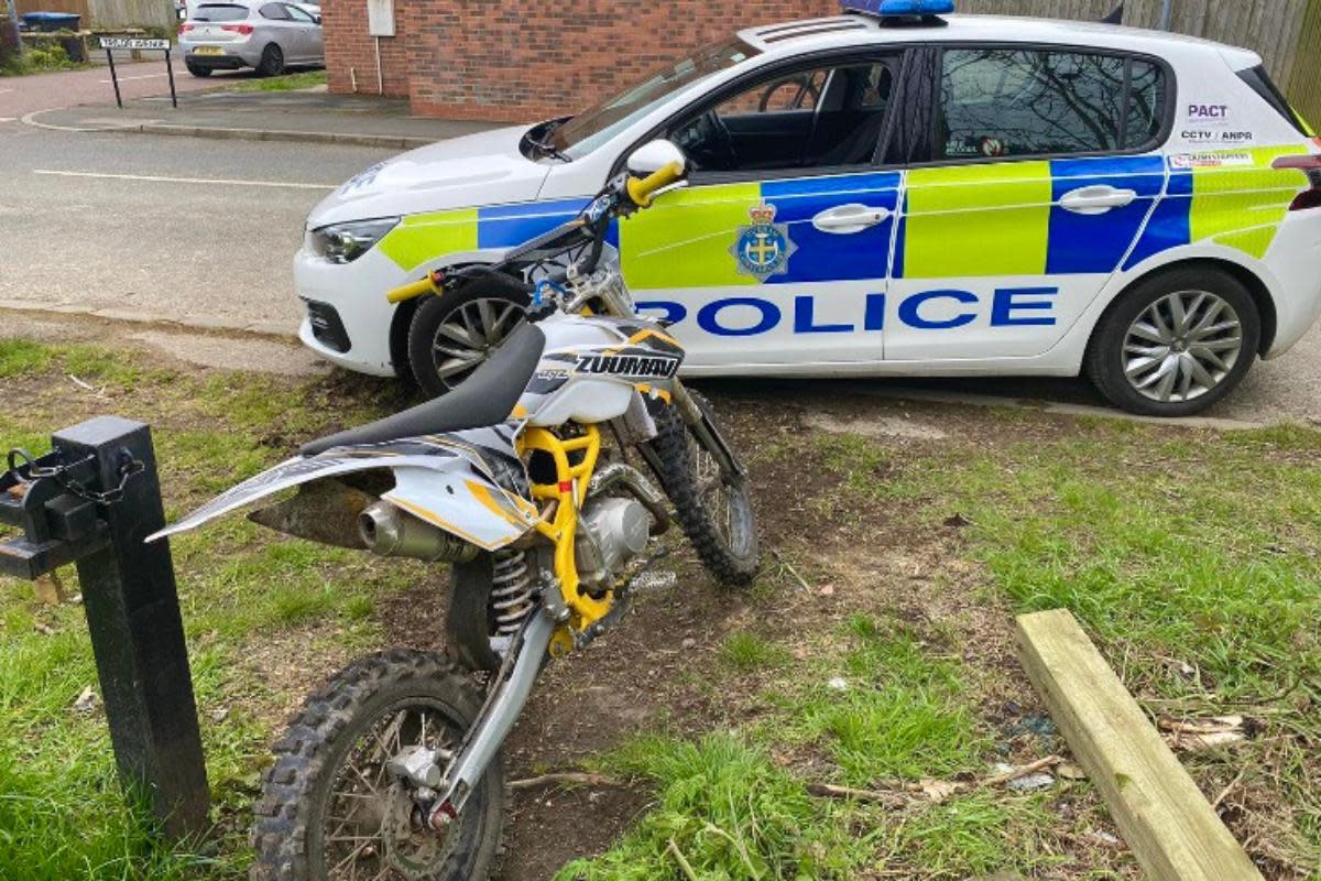 Motorcycle seized in Bearpark <i>(Image: Durham Police)</i>