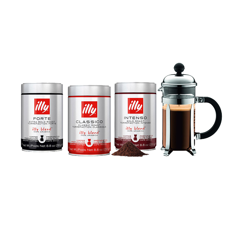 <p><a href="https://go.redirectingat.com?id=74968X1596630&url=https%3A%2F%2Fwww.illy.com%2Fen-us%2Feshop%2Fcoffee%2Fbundled-sets%2Ffrench-press-great-escape-bundle%2FD008&sref=https%3A%2F%2Fwww.bestproducts.com%2Ffashion%2Faccessories%2Fg1821%2Fbridesmaid-gift-ideas%2F" rel="nofollow noopener" target="_blank" data-ylk="slk:Shop Now;elm:context_link;itc:0;sec:content-canvas" class="link ">Shop Now</a></p><p>French Press Signature Blend Bundle</p><p>$70.00</p><p>illy.com</p>