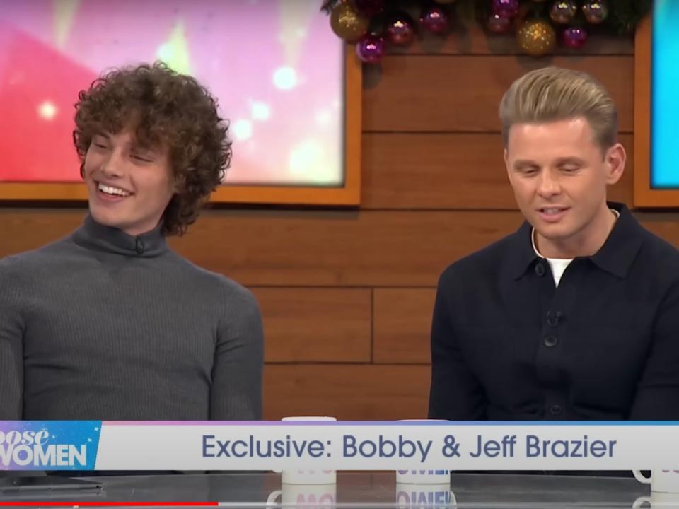 Bobby and Jeff Brazier on ‘Loose Women’ (ITV)