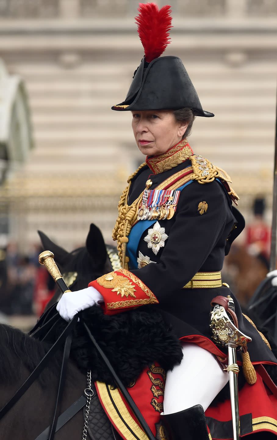 And royal women can wear uniforms, too.