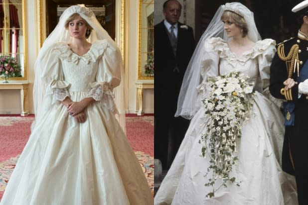 Princess Diana Wedding Dress The Crown