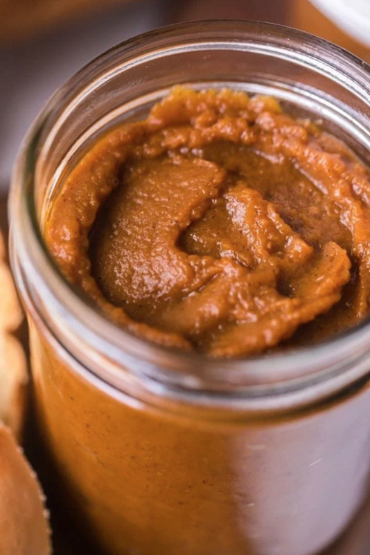 <p>Julie's Eats and Treats</p><p>Pumpkin butter is a quick and easy recipe perfect for fall that takes only about 30 minutes to make. Learn how to make it using canned pumpkin puree. </p><p><strong>Get the recipe: <em><a href="https://www.julieseatsandtreats.com/pumpkin-butter/" rel="nofollow noopener" target="_blank" data-ylk="slk:Pumpkin Butter;elm:context_link;itc:0;sec:content-canvas" class="link rapid-noclick-resp">Pumpkin Butter</a></em></strong></p>