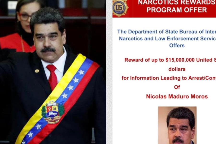 Nicolás Maduro vs Estados Unidos: DEA ofrece recompensa de 15 millones de dólares por su captura 