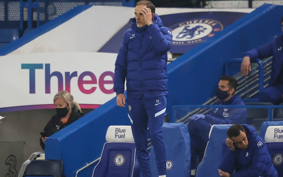 Thomas Tuchel on the touchline as Chelsea take on Brighton - Richard Pelham