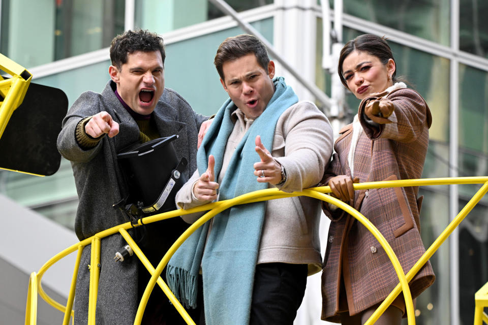 Flula Borg, Adam DeVine and Sarah Hyland