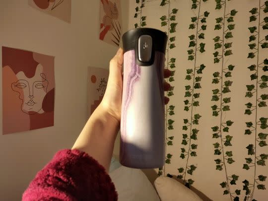 If you wanted something you'll actually *use*, this vacuum-sealed double-walled Contigo flask is a great way to keep your hot drinks hot on the go.