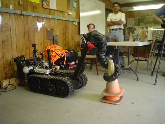 Flexible 'tentacle robots' can stack cones and perform other complex tasks.