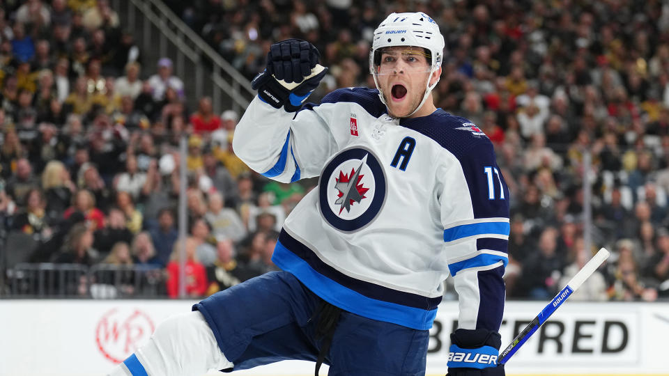 Adam Lowry is now captain of the Winnipeg Jets. (Photo by Chris Unger/Getty Images)