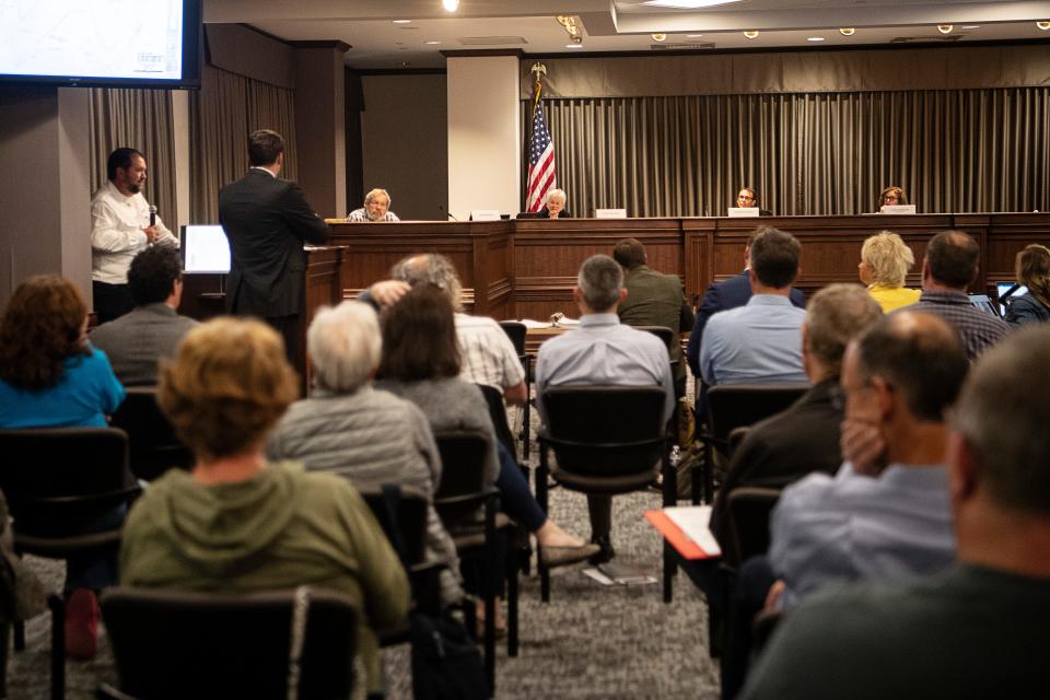 The Board of Adjustment meeting on Wilderness Ridge, October 11, 2023.