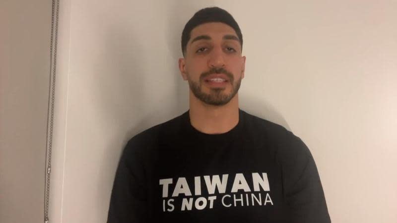 多次公開力挺台灣、香港及新疆的NBA球星坎特，他計畫將在今年夏天到訪台灣。（翻攝自坎特推特）