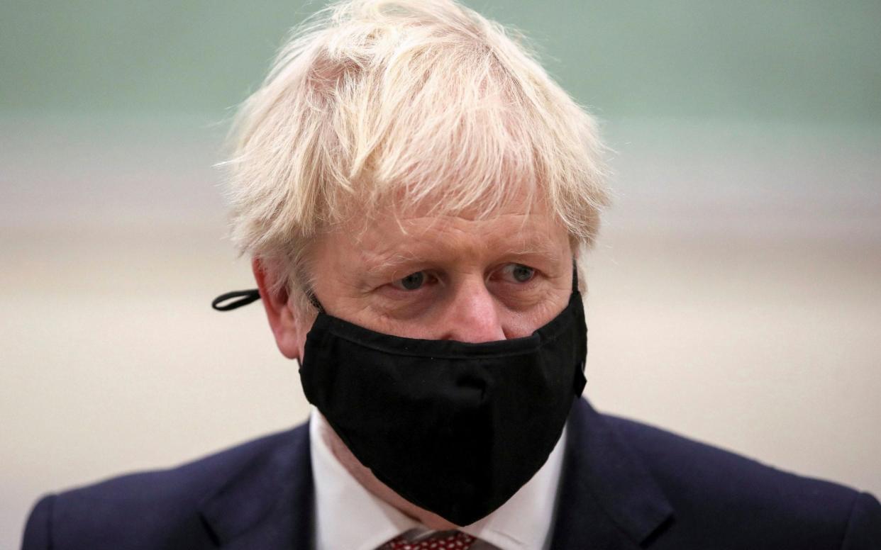 Boris Johnson is in self-isolation after being notified by NHS Test and Trace that he came into contact with a person who tested positive for Covid-19 - Molly Darlington/Pool/AP
