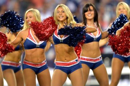 New England Patriots cheerleaders. (Getty Images)