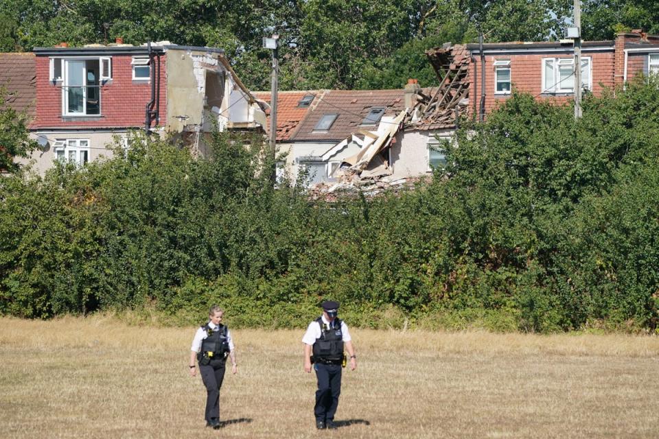 Emergency services at the scene (Dominic Lipinski/PA) (PA Wire)