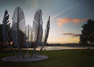 Photo of Kindred Spirits sculpture, Midleton, County Cork. (Photo/Wikipedia)