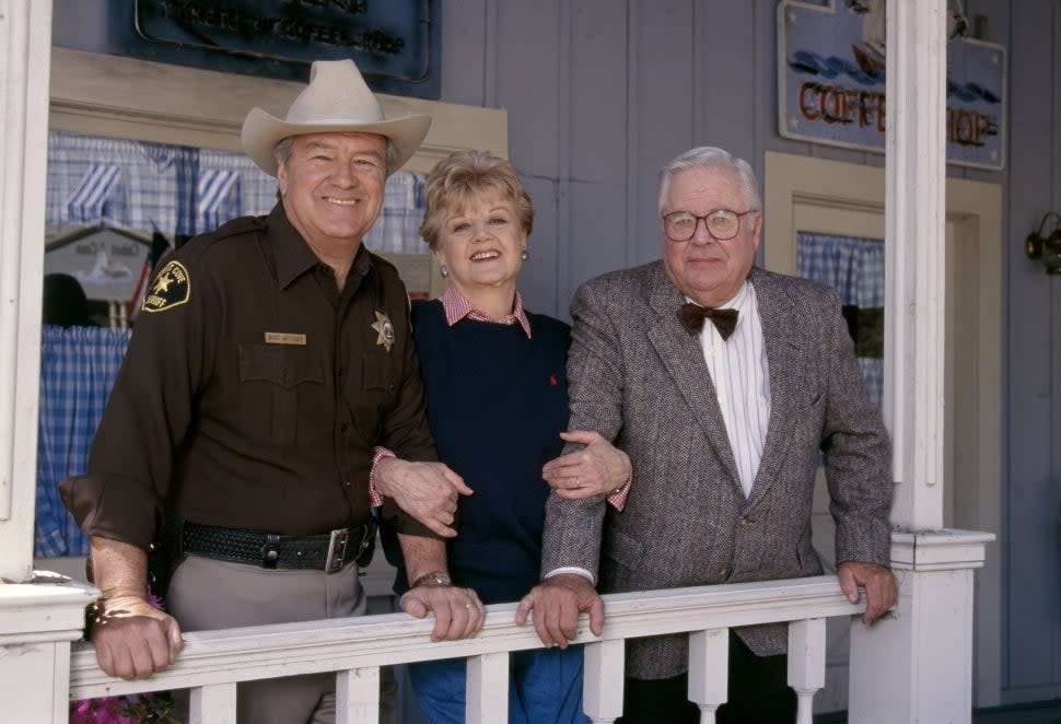 Ron Masak, Angela Lansbury and William Windom