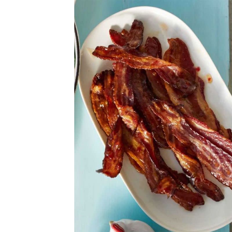 Sweet and Spicy Glazed Bacon