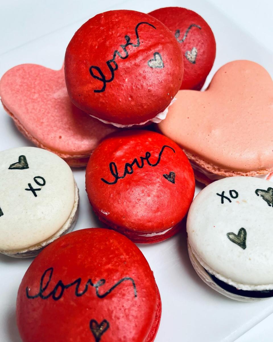 Valentine macarons at Europa Pastries & Coffee Shop, 65 Columbia St., Fall River.