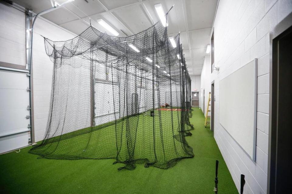 Lafayette’s softball upgrades include a new batting practice facility attached to the field.