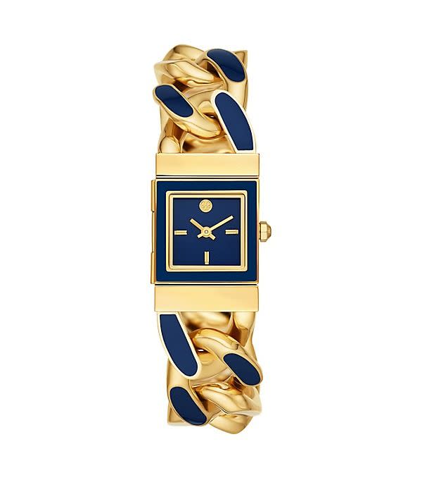 Tilda Watch, Gold-Tone Stainless Steel/Blue, 21 MM