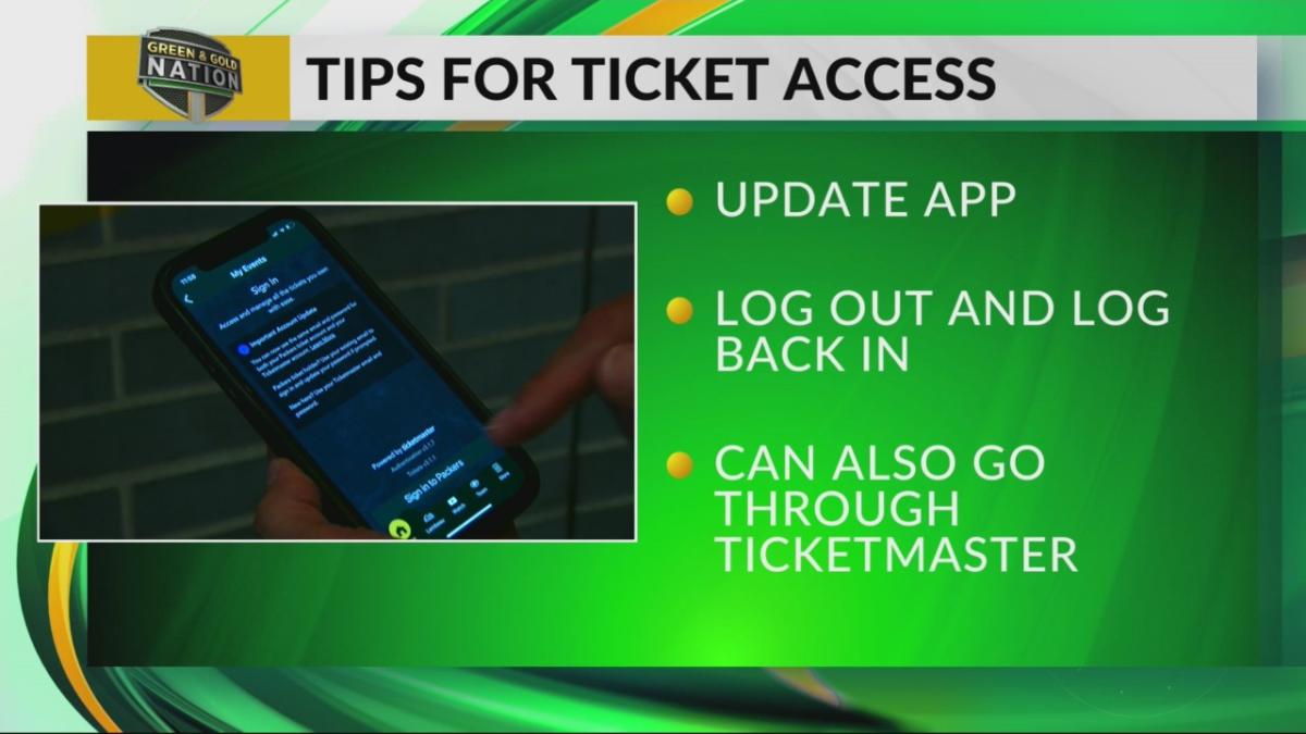 Packers encourage fans to update app for easy ticket access