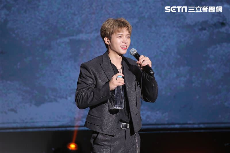 韓團「INFINITE」主唱南優鉉9日在TICC台北國際會議中心開唱。（圖／記者楊澍攝影）