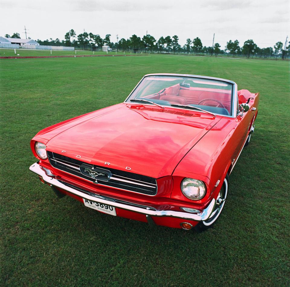 The first-generation Ford Mustang.