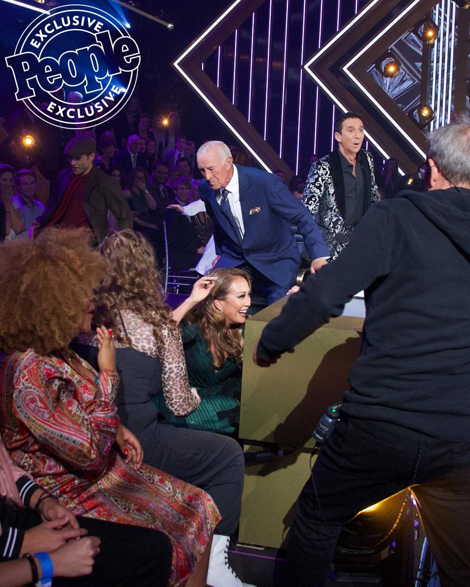 "However I learned a valuable lesson tonight. Ball gowns and chairs on wheels do not go well with each other," Carrie Ann says <a href="https://people.com/tv/carrie-ann-inaba-falls-off-chair-dancing-with-the-stars/" rel="nofollow noopener" target="_blank" data-ylk="slk:about her tumble off of her judges chair.;elm:context_link;itc:0;sec:content-canvas" class="link ">about her tumble off of her judges chair.</a> "Thanks to Kate and Pasha for helping me up so quickly…well done."