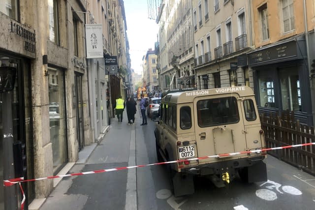Scene of the attack in Lyon