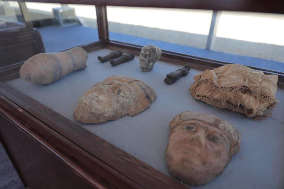 Artifacts recovered from the cemetery