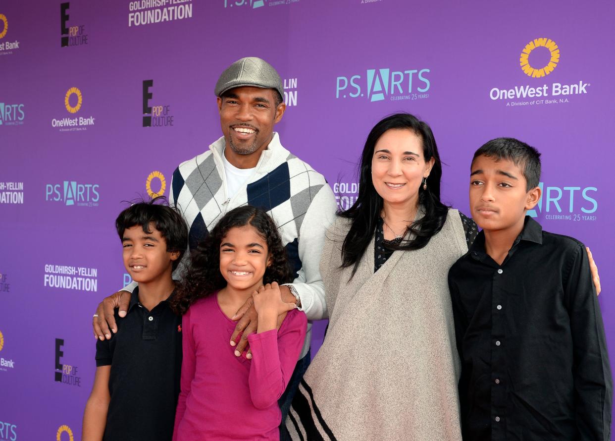 Jason George and his family