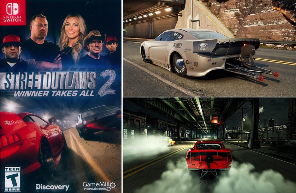 ▲街頭飆車族2 贏者通吃Street Outlaws 2: Winner Takes All - NS Switch 英文美版，等你來挑戰。（圖片來源：Yahoo購物中心）