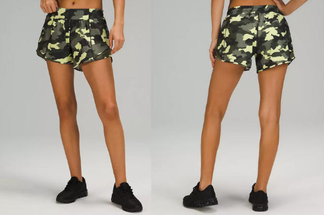 Lululemon Women Size 4 Tall Camo Hotty Hot Shorts