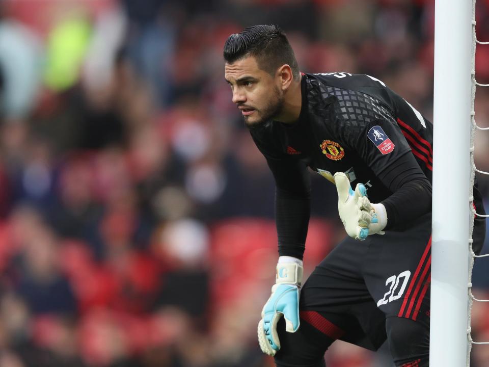 Romero has only made four Premier League appearances for United: Getty