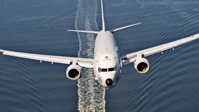 美國海軍P-8A「海神式」(Poseidon)反潛海上巡邏機。（圖取自NAVAIR）