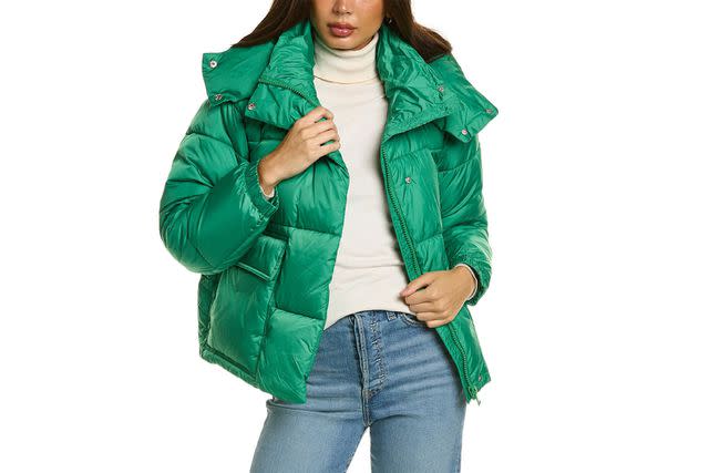 Telegraph Hooded Short Jacket - Green