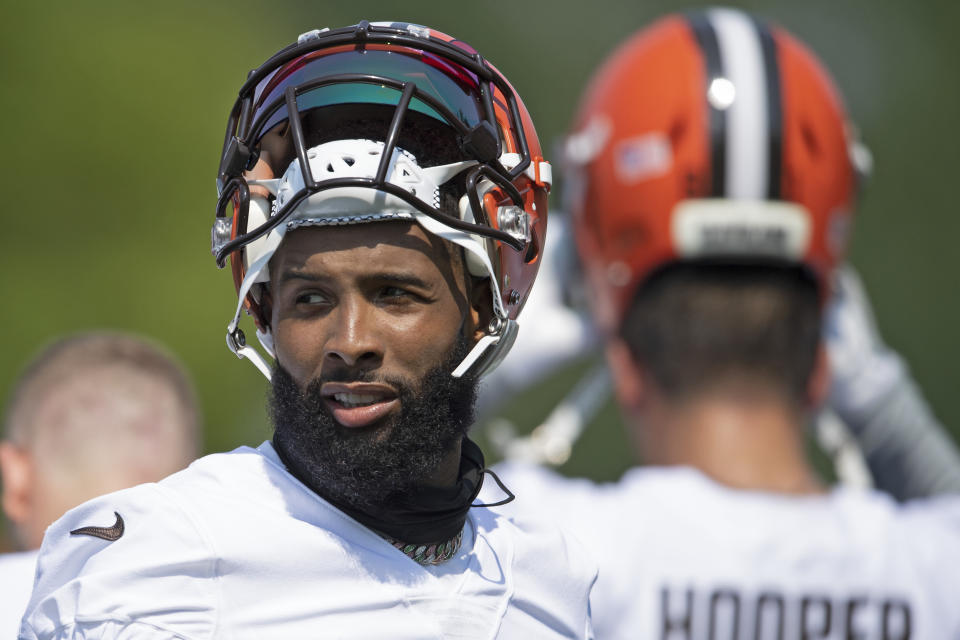 Receiver Odell Beckham Jr. is looking for his first huge Browns season. (AP Photo/David Dermer)