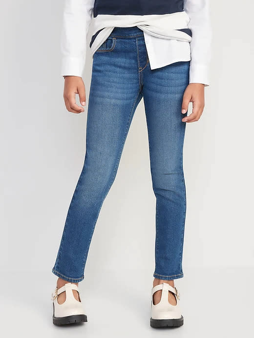 Wow Skinny Pull-On Jeans for Girls. Image via Old Navy.