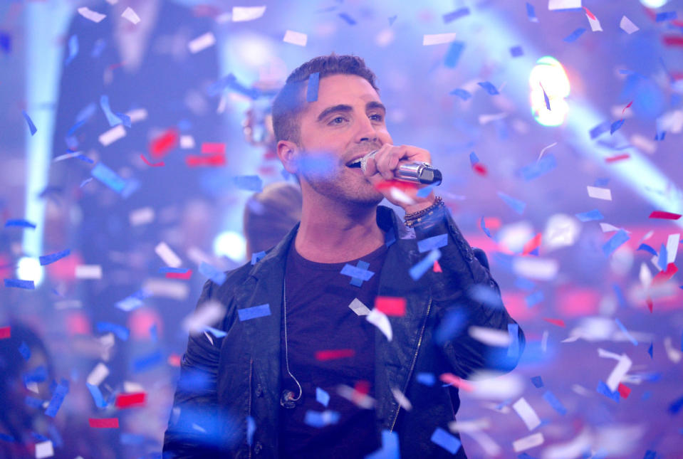 Winner Nick Fradiani performs onstage during the "American Idol" Season 14 Grand Finale at the Dolby Theatre on May 13, 2015, in Hollywood.<p>Kevork Djansezian/Getty Images</p>