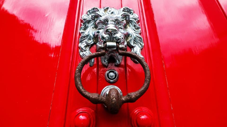 Front door - stock photo