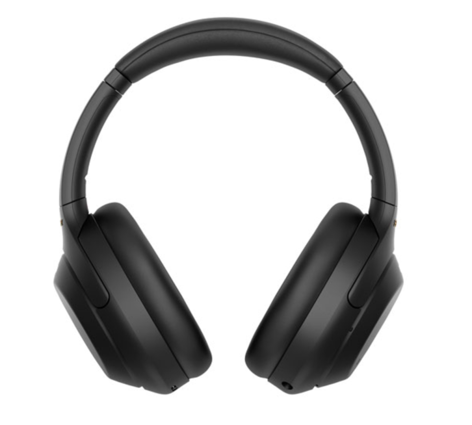 black Sony Over-Ear Noise Cancelling Bluetooth Headphones 