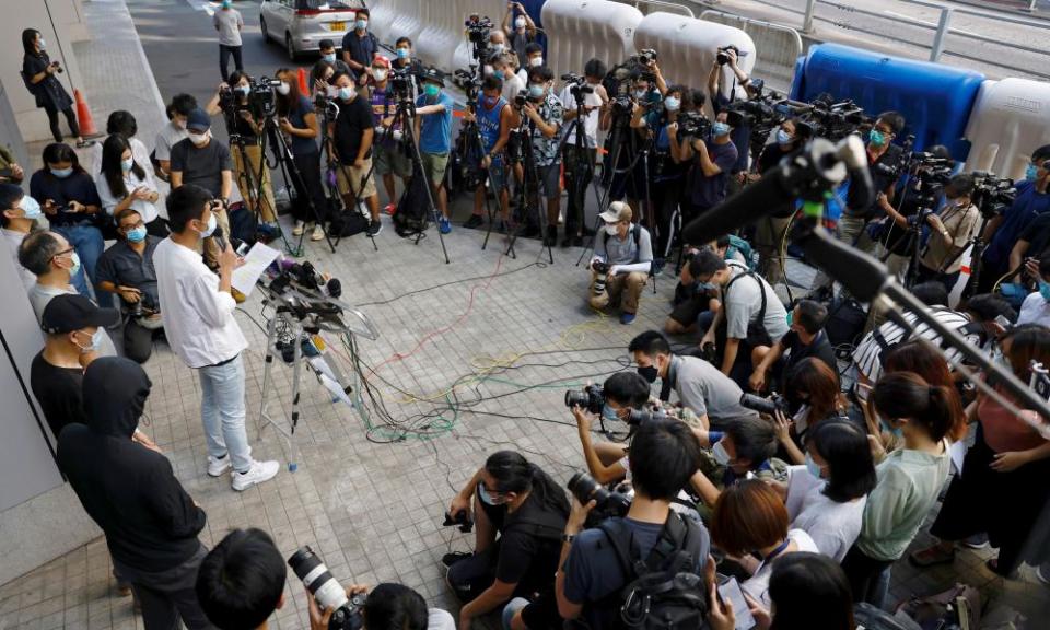 <span>Photograph: Tyrone Siu/Reuters</span>