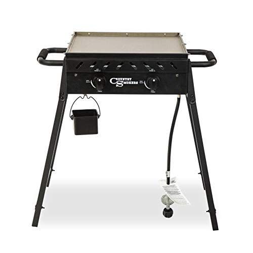 5) Country Smokers 2-Burner Flat Top Grill